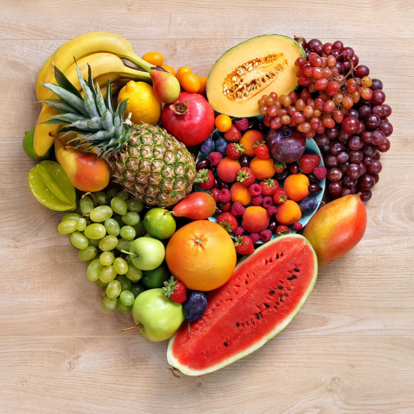 Fruit in Heart Shape
