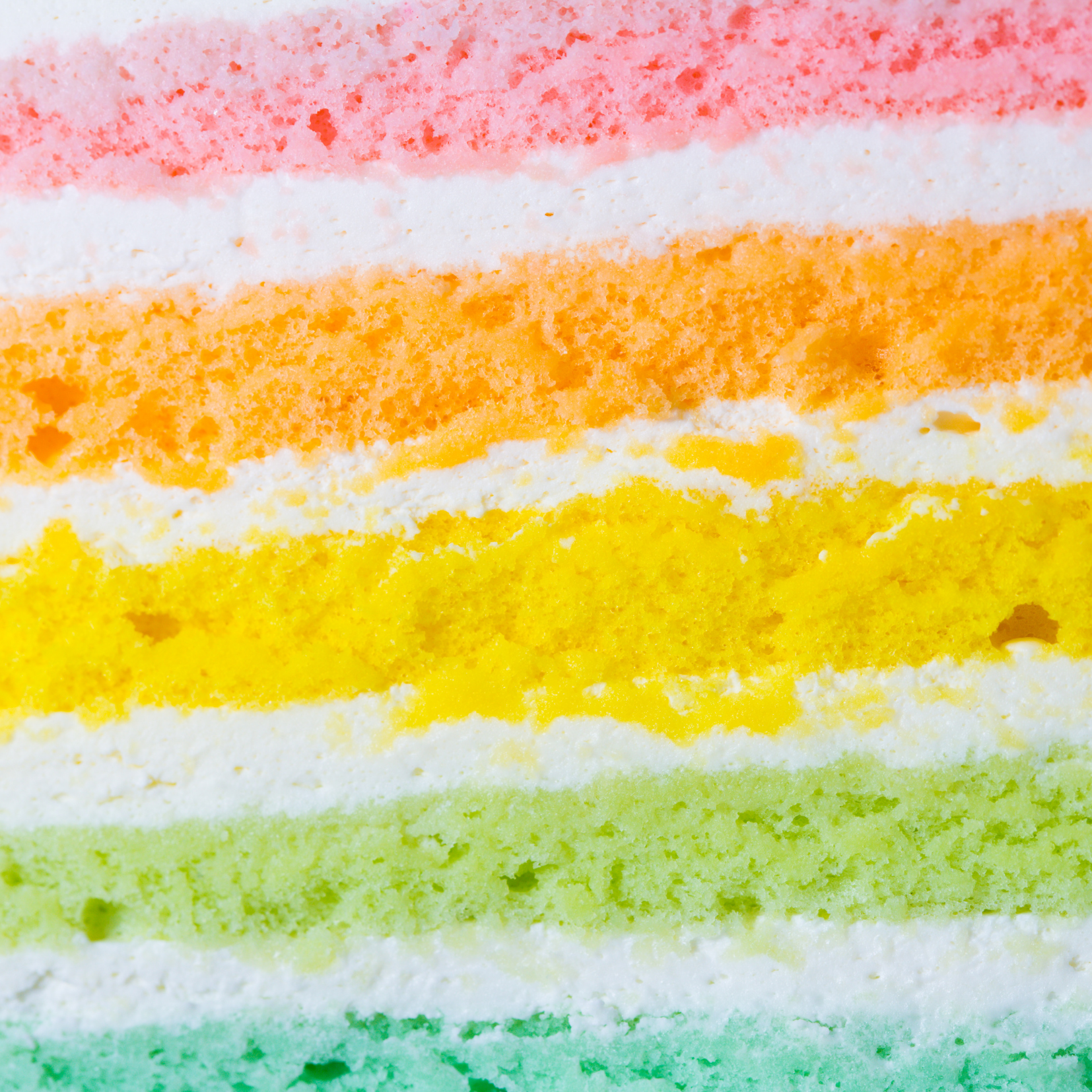 Rainbow cake slice depicting Disordered Eating