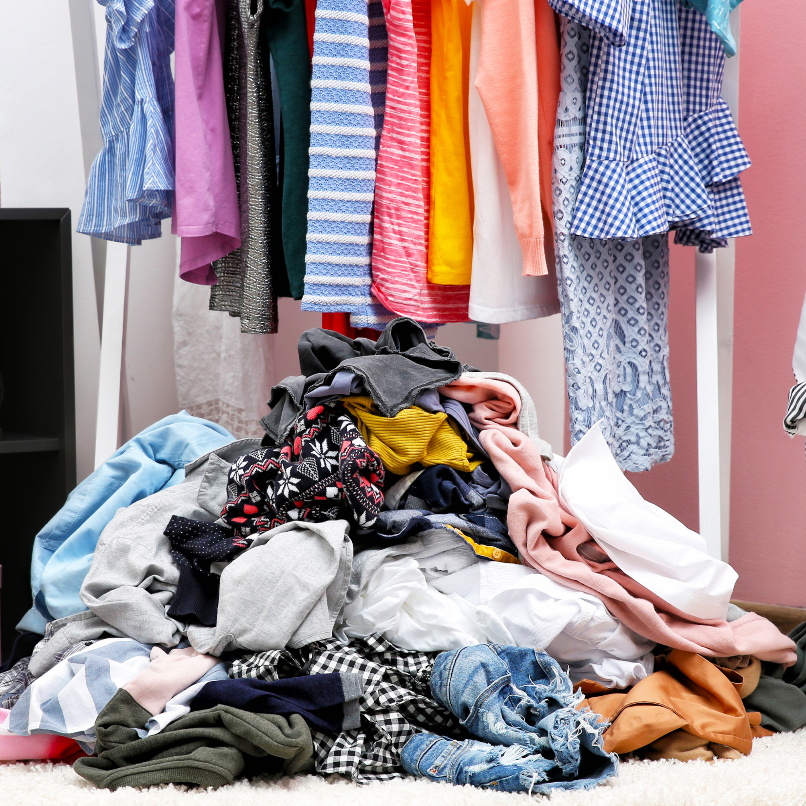 Pile of clothes depicting Weight & Body Concerns
