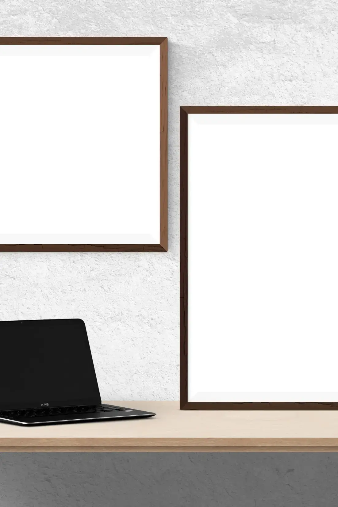 2 frames, desk & laptop depicting Consulting for Van Dusen Nutrition
