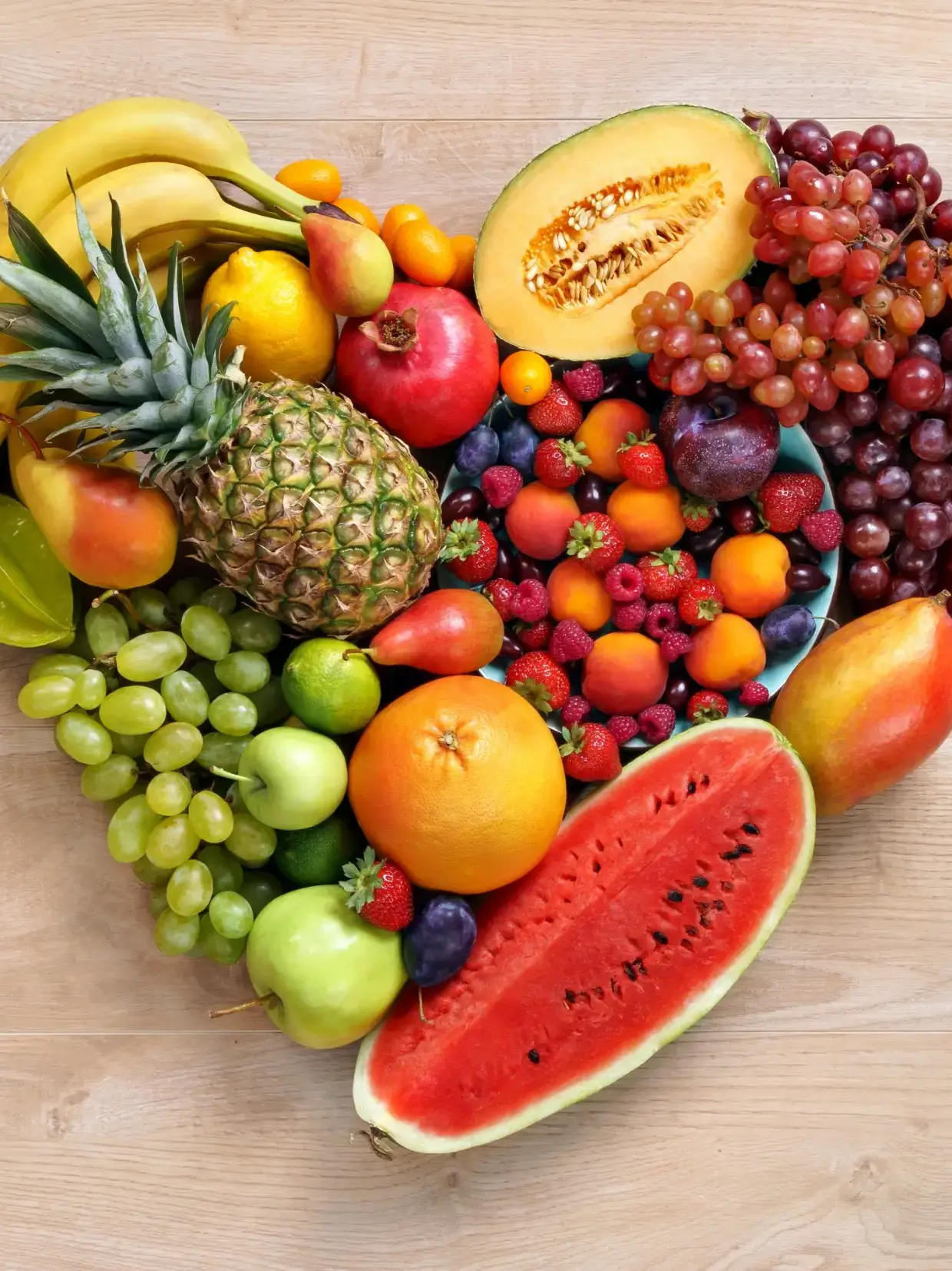 Fruit in Heart Shape